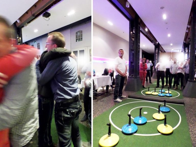 Teppich Curling Weihnachtsevent